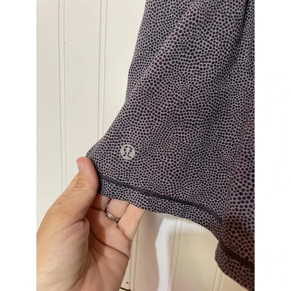 Lululemon Disperse Dusky Lavender Black‎ Circuit Breaker Skort Skirt Sz. 8 L259
